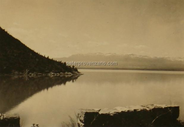 Peter Provenzano Photo Album Image_copy_169.jpg - Lake Yellowstone, 1942. Peter and Fay Provenzano vacationed at Yellowstone National Park while driving across the United States from Chicago, Illinois to Scramento, California.